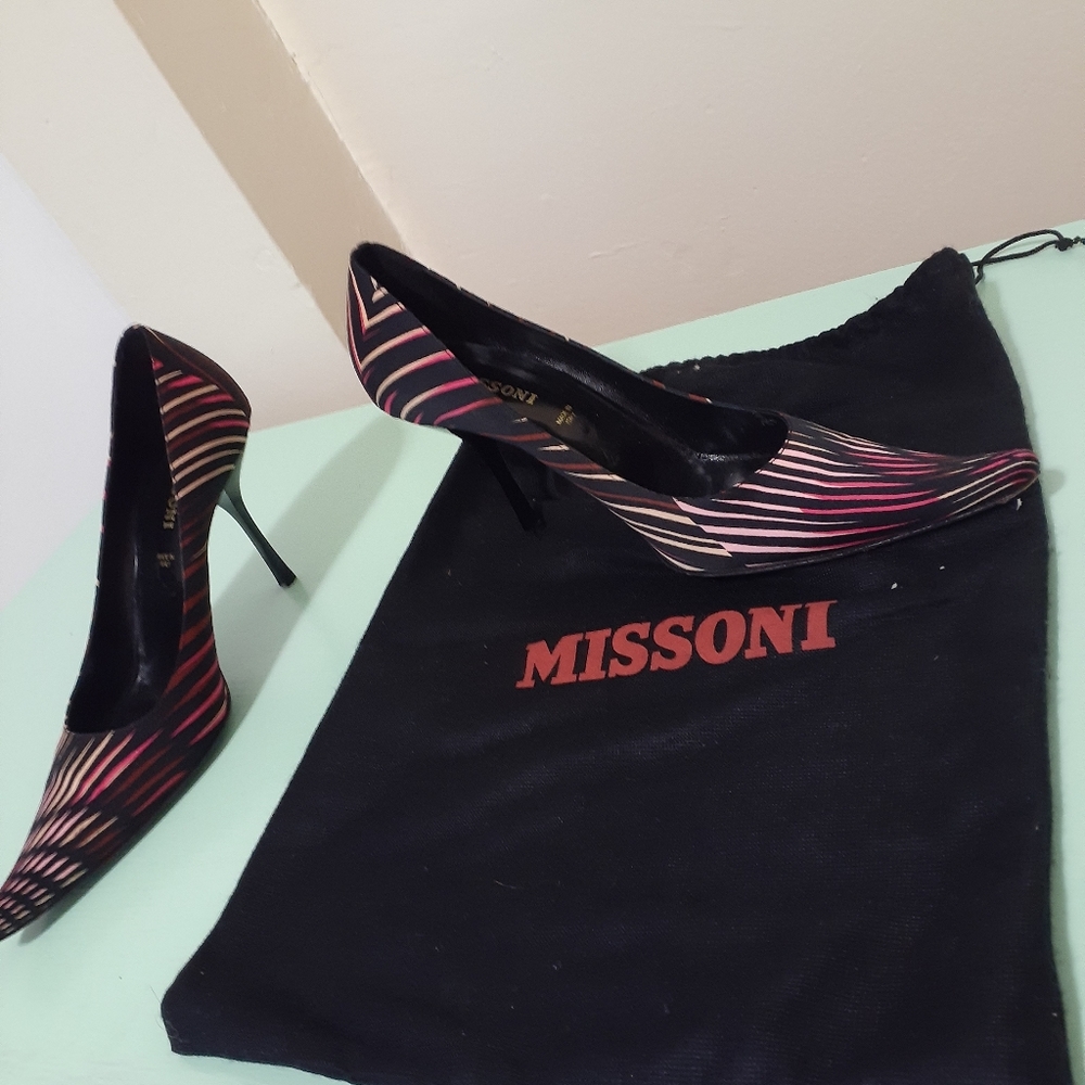 MISSONI WOMENS SHOES MULTICOLOR CLASSIC HIGH HEELS